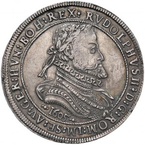 AUTRICHE Rudolf II (1576-1612) Thaler 1605 Hall - KM 3...