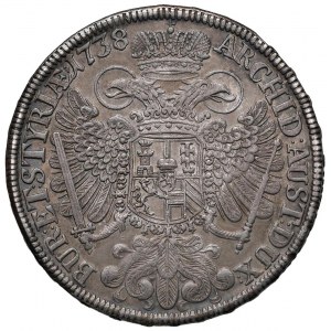 AUSTRIA Karol VI (1711-1740) Talar 1738 Graz - KM 161...