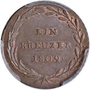 AUSTRIA Francesco I (1804-1835) Kreuzer 1809 Hall mint....