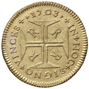 BRÉSIL Pierre II (1667-1706) 4 000 Reis 1703 - KM 101 ...