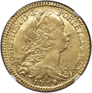BRAZÍLIE Jan I. (1750-1777) 6 400 Reis 1769 R - KM 1...