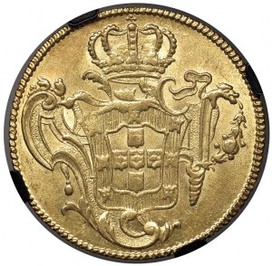 BRAZIL John I (1750-1777) 6,400 Reis 1762 R - KM 1...
