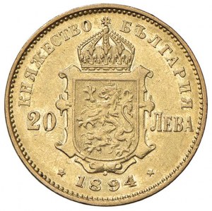 BULGARIA Ferdinand I (1887-1918) 20 Leva 1894 - KM 20 ...