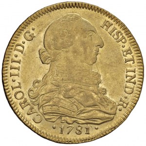 CILE Carlo III (1759-1788) 8 Escudos 1781/79 DA - KM 27...