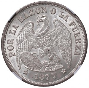 CHILE Weight 1877 - KM 142.1 AG Exceptional preservation ...