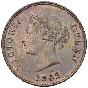 CYPRUS Vítězství (1879-1901) 1/2 talíře 1882 H - KM 2 CU...