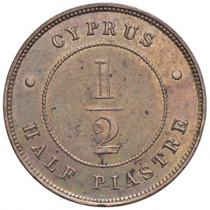 CYPRUS Vítězství (1879-1901) 1/2 talíře 1882 H - KM 2 CU...