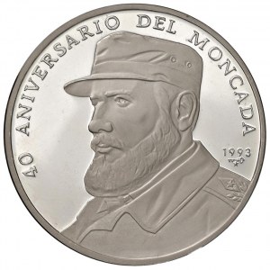 CUBA 20 Pesos 1993 - KM 471.1 AG (g 62.19) The assault on the...
