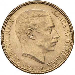 DANIMARCA Christian X (1912-1947) 20 Kroner 1915 VBP - ...