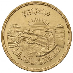 EGYPT 10 Pounds 1384 (1964) - KM 409; Fr. 46 AU (g 52,...