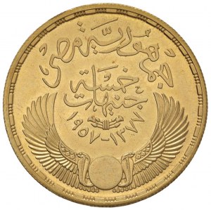 EGYPT 5 liber 1377 (1957) - KM 388; Fr. 39 AU (g 42,4...