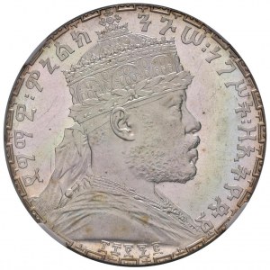 ETIOPIA Menelik II (1889-1913) Birr 1892 (1900) - KM 19...
