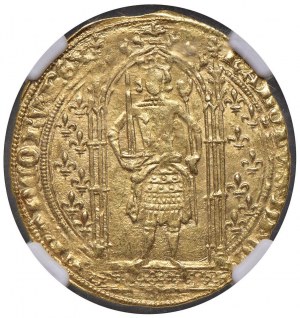 FRANCE Charles V (1364-1380) Franc on Foot - Fr. 284 AU...