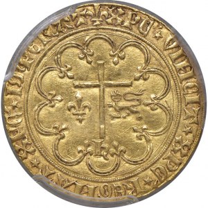 FRANCIE Jindřich VI. (1422-1453) Zlatý pozdrav Sain-Lô - Fr...