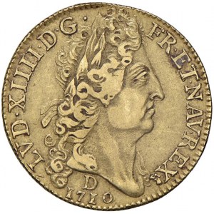 FRANCIA Luigi XIV (1643-1715) Doppio Luigi d'oro 1710 D...