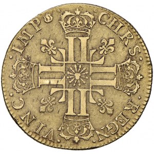 FRANCIA Luigi XIV (1643-1715) Doppio Luigi d'oro 1710 D...