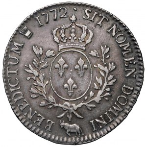 FRANCIA Luigi XV (1715-1774) Ecu 1772 Pau - KM 518; Gad...