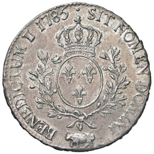FRANCJA Ludwik XVI (1774-1793) Ecu 1785 Pau - KM 572; Ga...
