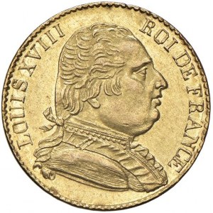 FRANCIA Luigi XVIII (1814-1824) 20 Franchi 1815 R - KM ...