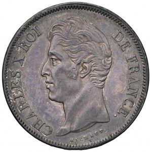 FRANCIA Carlo X (1824-1830) 5 Franchi 1830 B - Gad. 644...