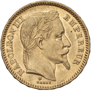 FRANCJA Napoleon III (1852-1870) 20 franków 1865 BB - ...