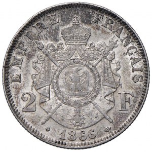 FRANCE Napoleon III (1852-1870) 2 Francs 1866 BB - K...