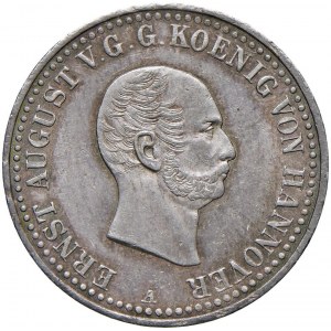 GERMANIA Hannover - Ernst August (1837-1851) 2/3 di Tal...