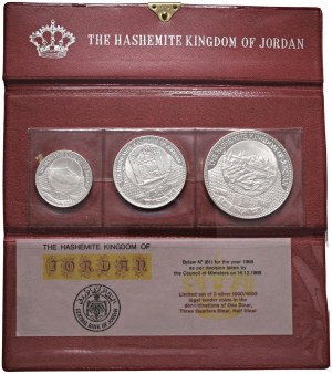 JORDAN Hussein II (1952-1999) Dinar, 3/4 Dinar, 1/2 ...