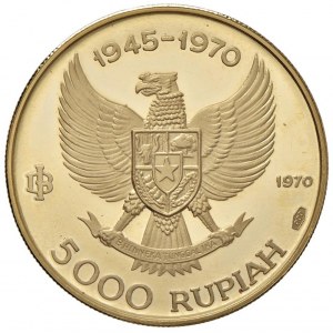 INDONESIA 5.000 Rupie 1970 - KM 29 AU (g 12,24)...