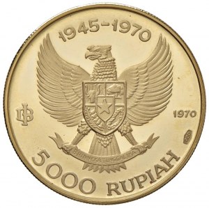 INDONESIA 5,000 Rupees 1970 - KM 29 AU (g 12.24)...