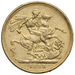 INGHILTERRA Giorgio IV (1820-1830) Sterlina 1822 - KM 6...