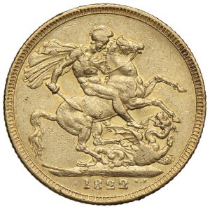 INGHILTERRA Giorgio IV (1820-1830) Sterlina 1822 - KM 6...