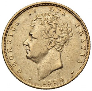 ENGLAND George IV (1820-1830) Sterling 1829 - KM 6...