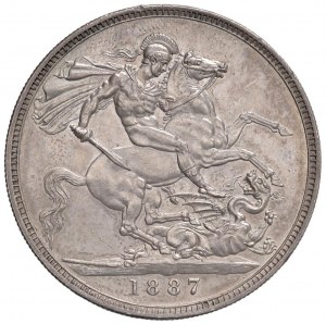 ENGLAND VIttoria (1837-1901) Crown 1887 - KM 765 A...