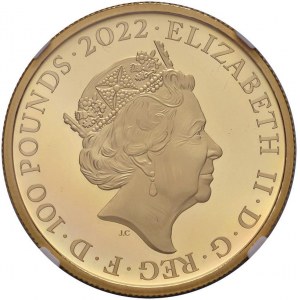 INGHILTERRA Elisabetta II (1952-2022) 100 Sterline 2022...