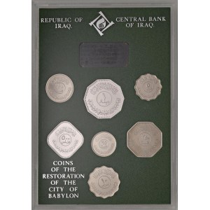 Irácká republika (1968-2003) Sada 7 mincí: 5, 10 fulus,...