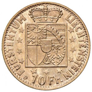 LIECHTENSTEIN Franz Josef II (1938-1989) 10 franků 19...