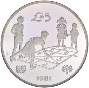 MALTA 5 Liri 1981 piefort - KM 53 AG In slab PF 69 ULTR...