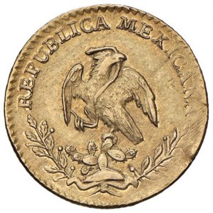 MEXIQUE Escudo 1830/29 Mo JM - KM 379.5 AU (g 3,39) Schiac...