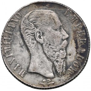 MESSICO Massimiliano I (1863-1867) Peso 1866 Pi - KM 38...