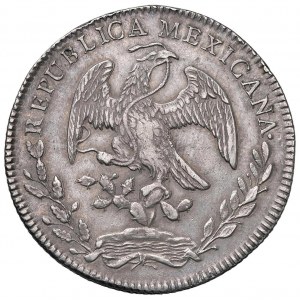 MEXIQUE 8 Reales 1845 Mo MF - KM 377.8 AG (g 27,06) Avec...