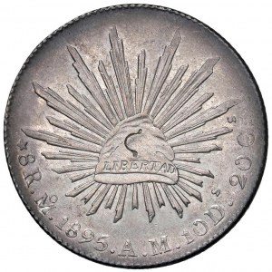 MESSICO 8 Reales 1895 Mo AM - KM 377.10 AG (g 26,99) Sp...