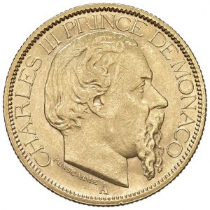 MONACO Charles III (1856-1889) 100 Francs 1884 - Fr. 11 ...