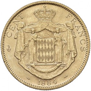MONACO Charles III (1856-1889) 100 Francs 1884 - Fr. 11 ...