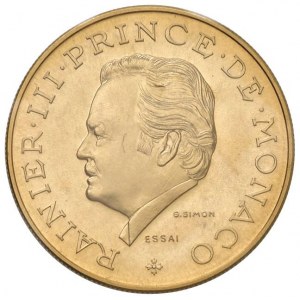 MONACO Ranieri III (1949-2005) 10 Franchi 1974 ESSAI - ...