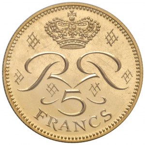 MONACO Rainier III (1949-2005) 5 Francs 1974 ESSAI - G...