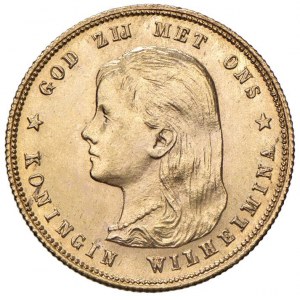 OLANDA Guglielmina (1890-1948) 10 Gulden 1897 - KM 118;...