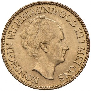 HOLLAND Wilhelmina (1890-1948) 10 Gulden 1933 - KM 162;...