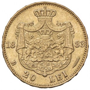ROUMANIE Carol I (1881-1914) 20 Lei 1883 - KM 20 ; Fr.3 A..