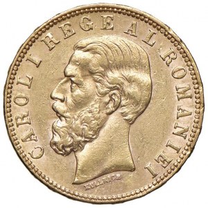 ROMANIA Charles I (1881-1914) 20 Lei 1890 - Fr. 3 AU (g 6...